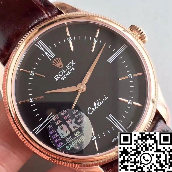 630 Cellini V4 Factory WeatherProof Black 50505 Rolex Dial MKS 0824